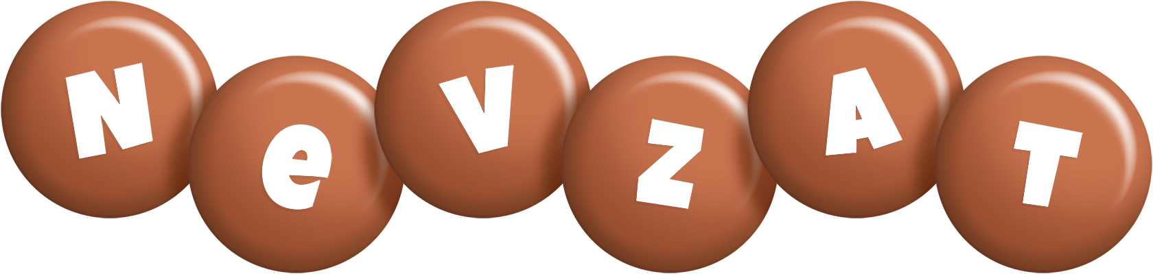 Nevzat candy-brown logo