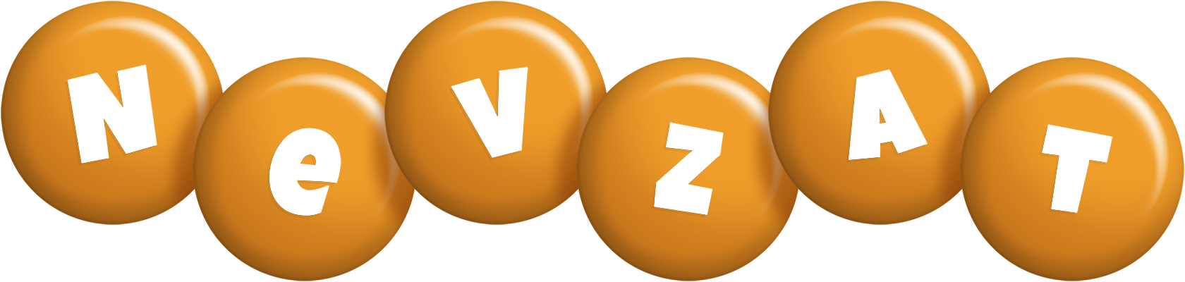 Nevzat candy-orange logo