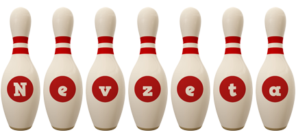 Nevzeta bowling-pin logo