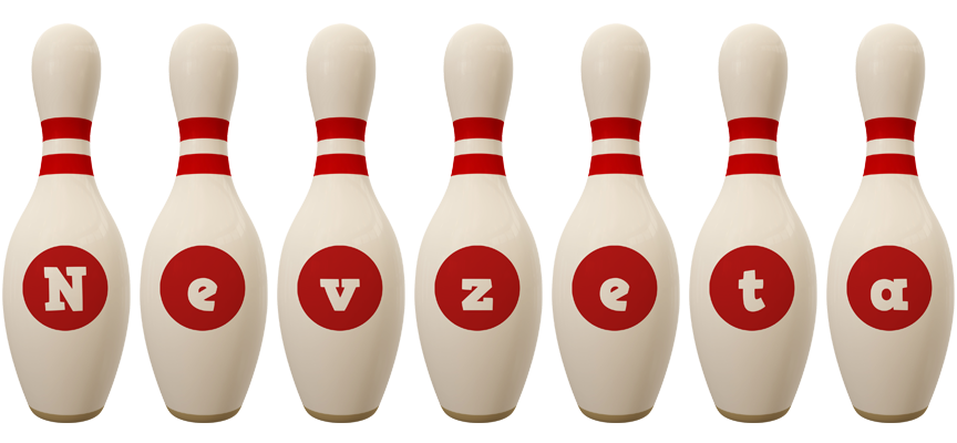 Nevzeta bowling-pin logo
