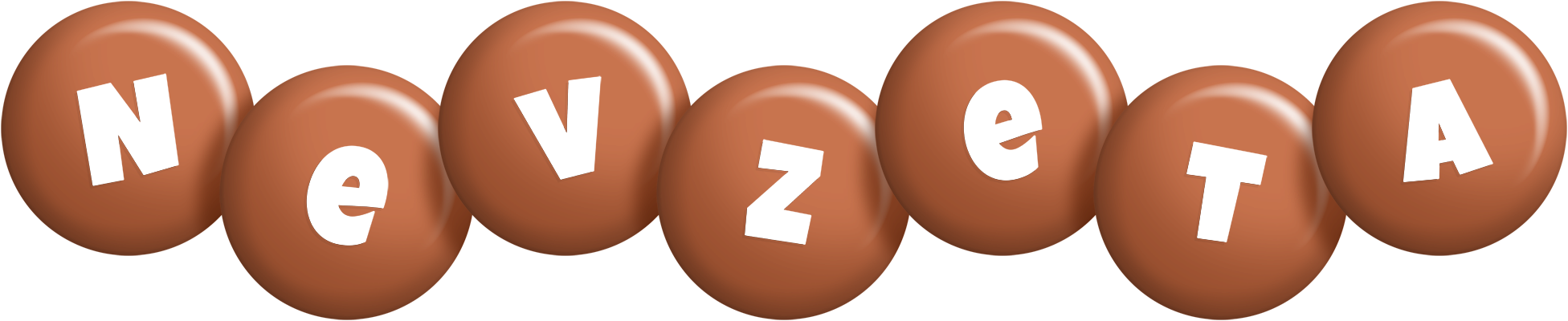 Nevzeta candy-brown logo