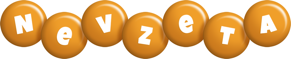 Nevzeta candy-orange logo