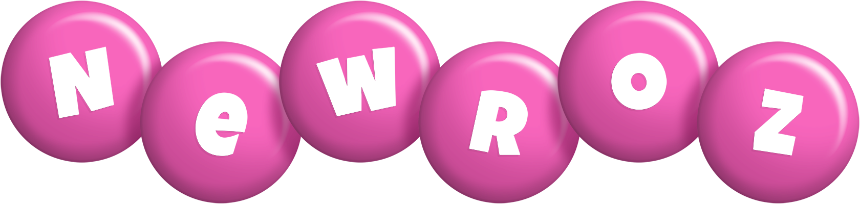 Newroz candy-pink logo