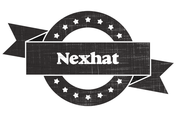 Nexhat grunge logo