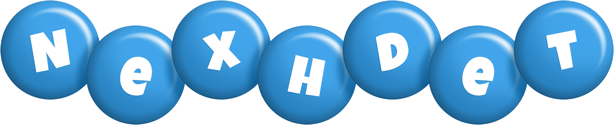 Nexhdet candy-blue logo