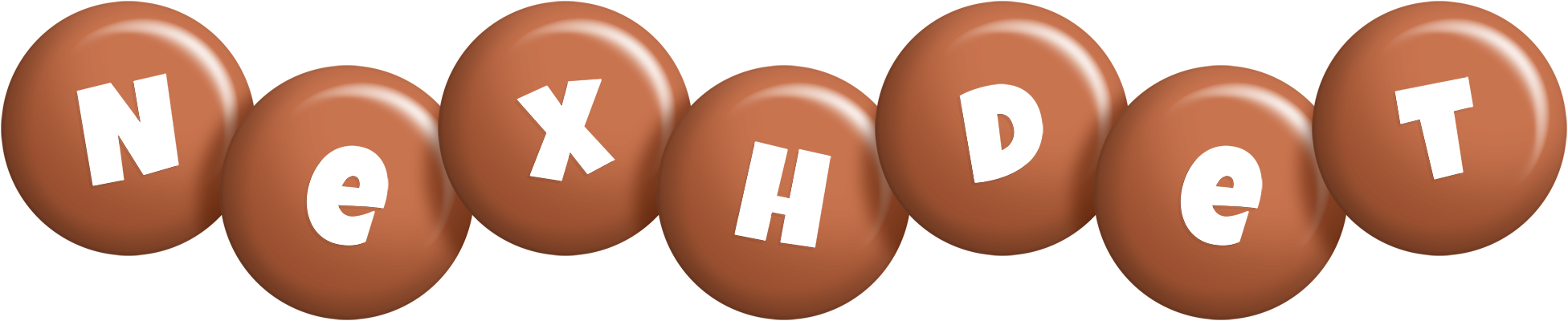 Nexhdet candy-brown logo