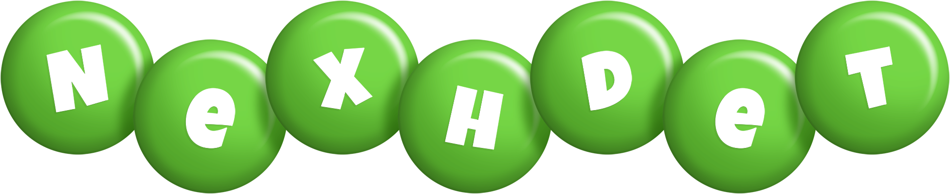 Nexhdet candy-green logo