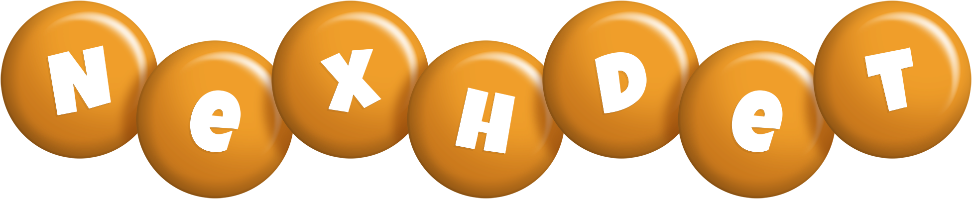 Nexhdet candy-orange logo