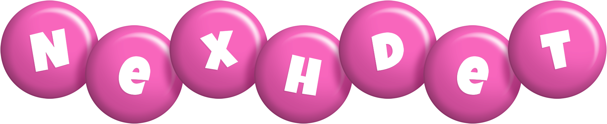 Nexhdet candy-pink logo