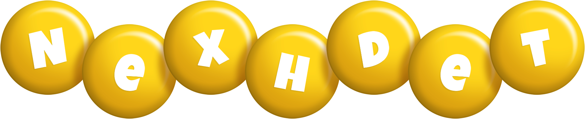 Nexhdet candy-yellow logo