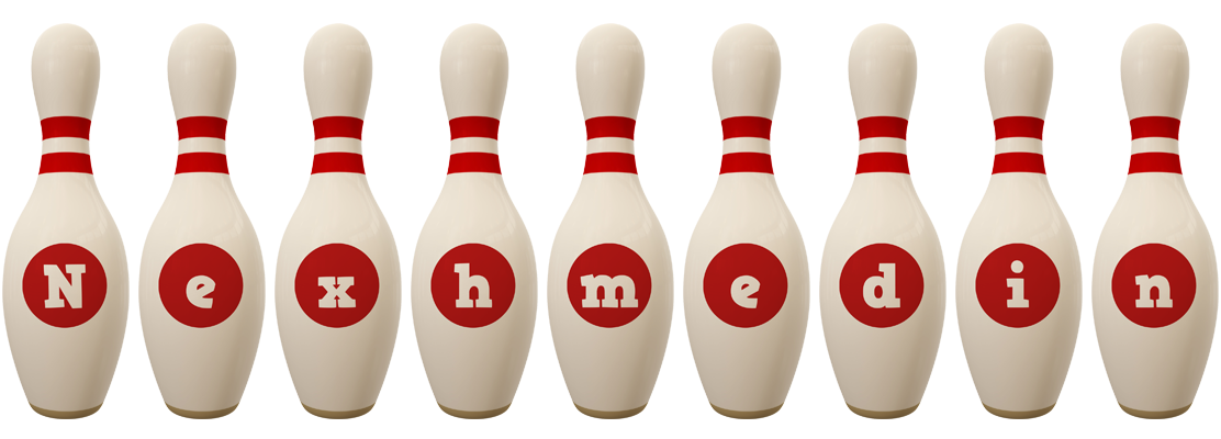 Nexhmedin bowling-pin logo