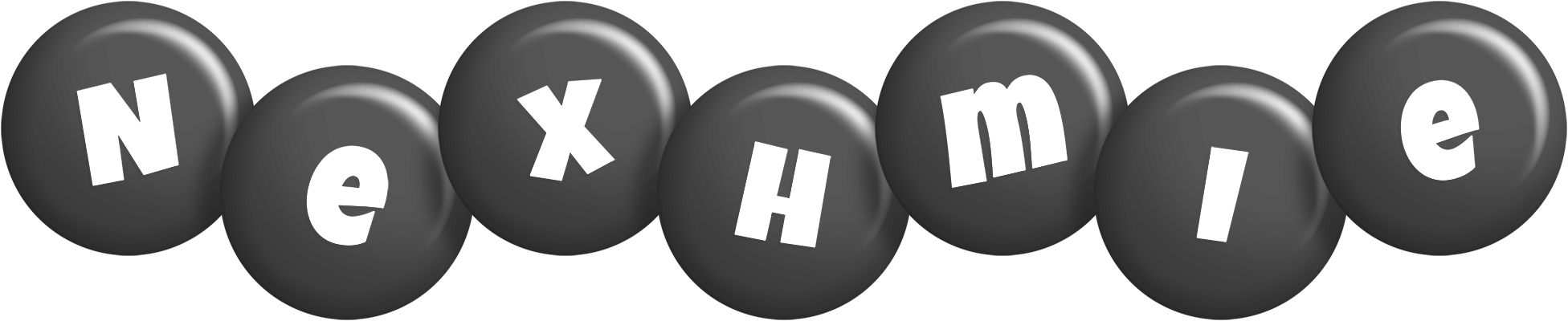 Nexhmie candy-black logo