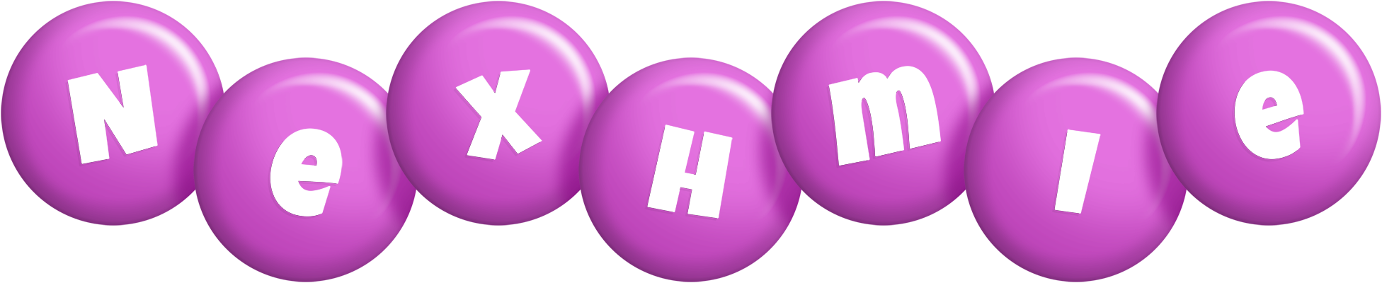 Nexhmie candy-purple logo