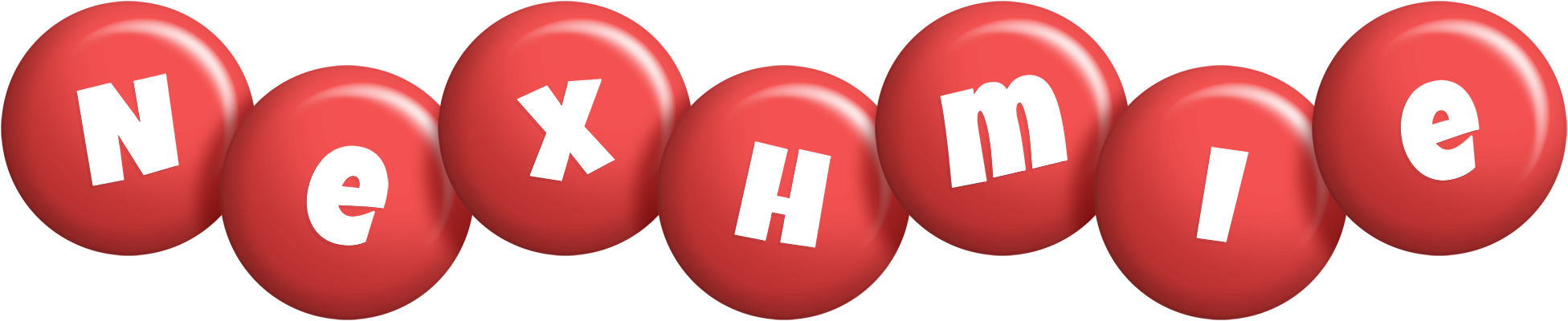 Nexhmie candy-red logo