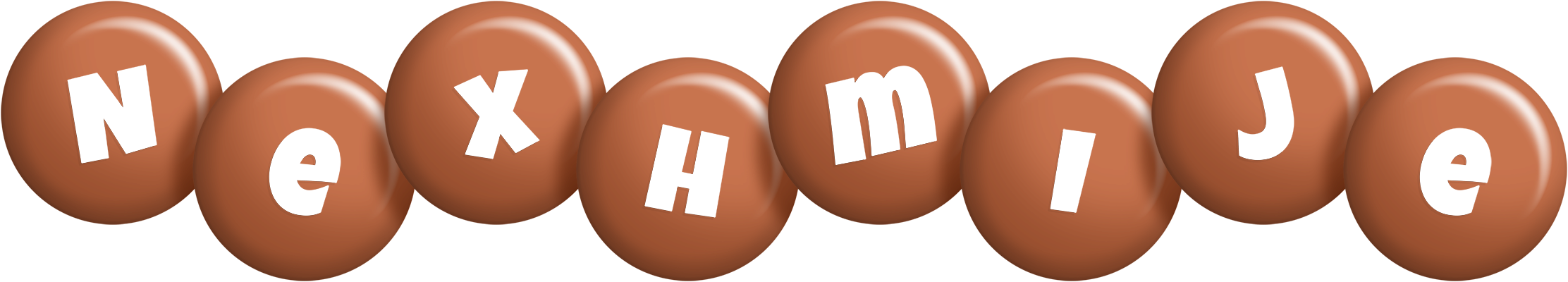 Nexhmije candy-brown logo