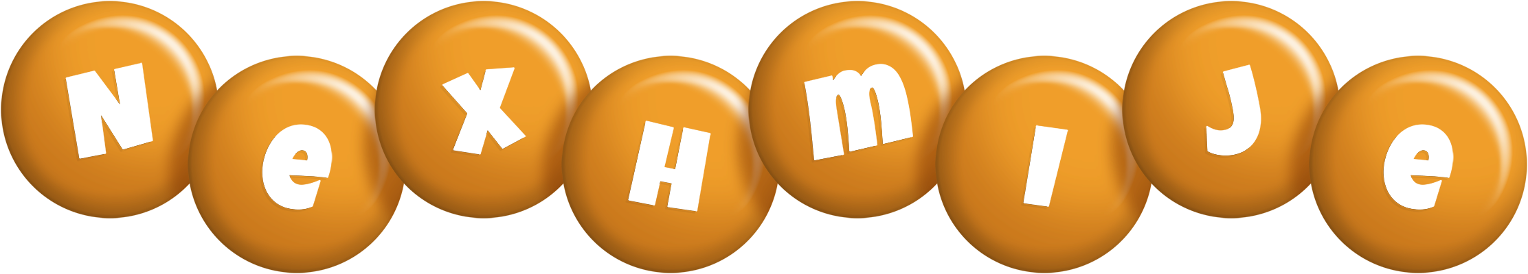 Nexhmije candy-orange logo