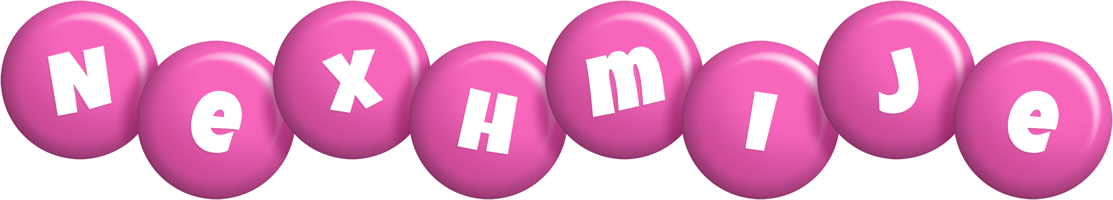 Nexhmije candy-pink logo