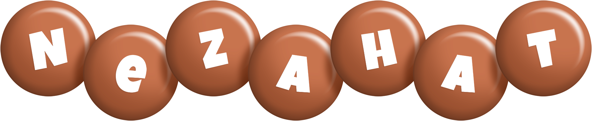 Nezahat candy-brown logo