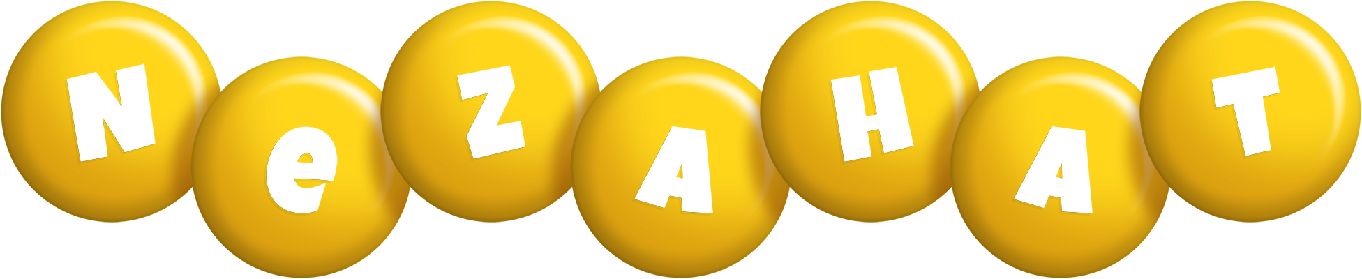 Nezahat candy-yellow logo