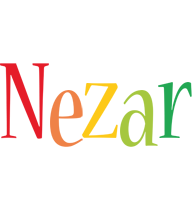 Nezar birthday logo
