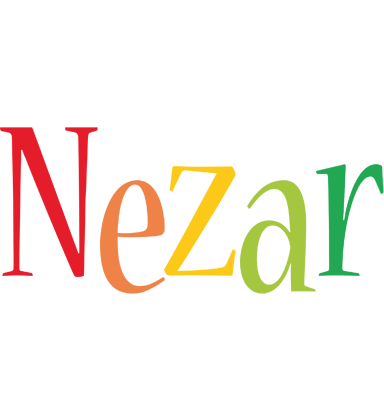 Nezar birthday logo