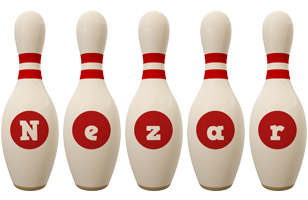 Nezar bowling-pin logo