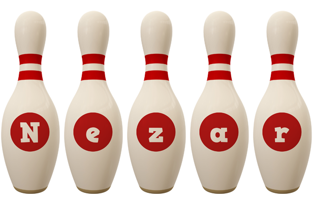 Nezar bowling-pin logo