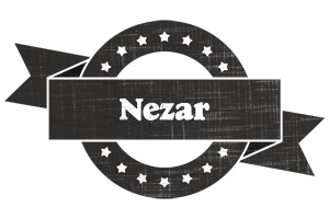 Nezar grunge logo