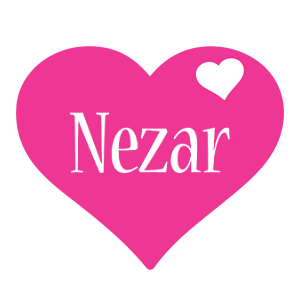 Nezar love-heart logo