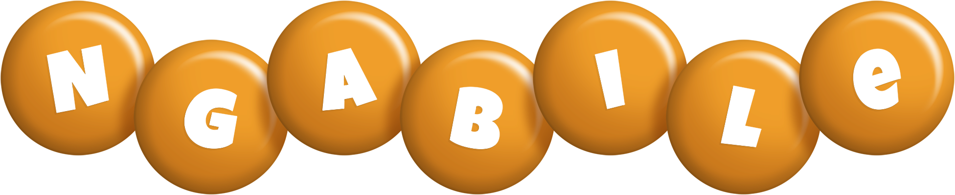 Ngabile candy-orange logo