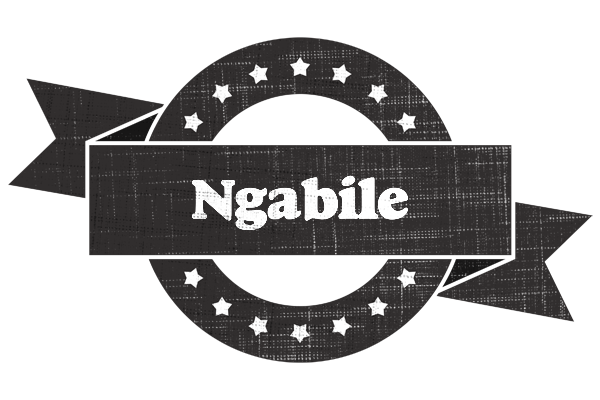 Ngabile grunge logo