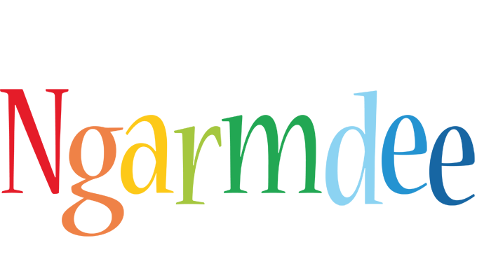 Ngarmdee birthday logo