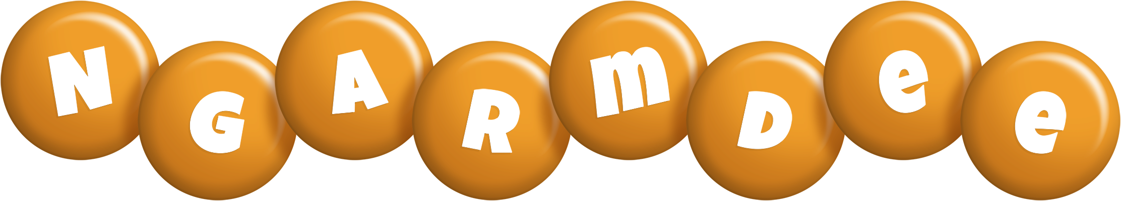 Ngarmdee candy-orange logo