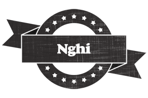 Nghi grunge logo