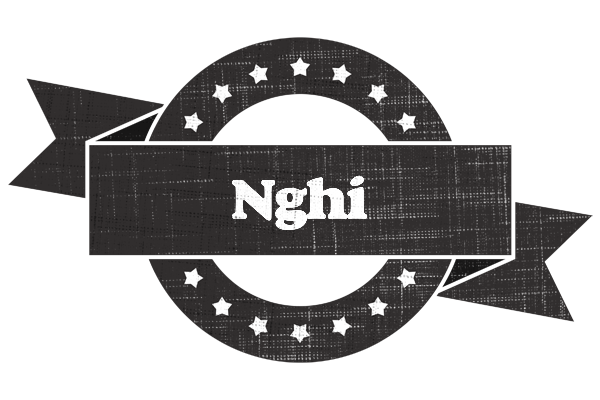 Nghi grunge logo