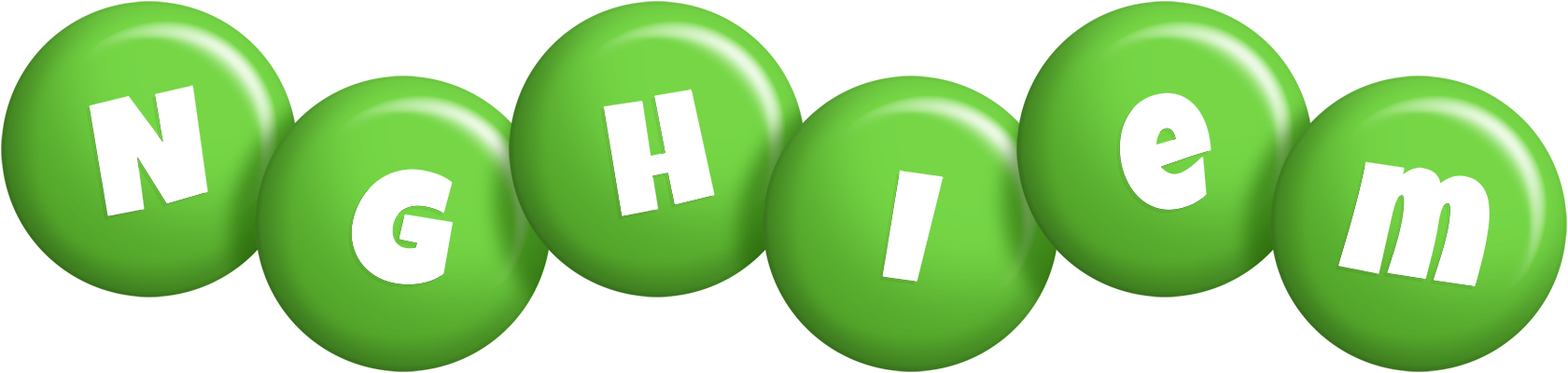 Nghiem candy-green logo