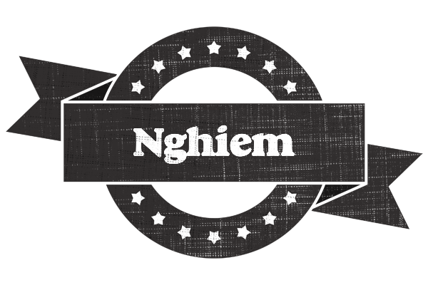 Nghiem grunge logo