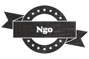 Ngo grunge logo