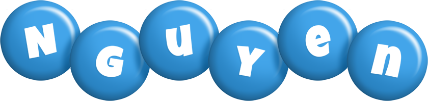 Nguyen candy-blue logo