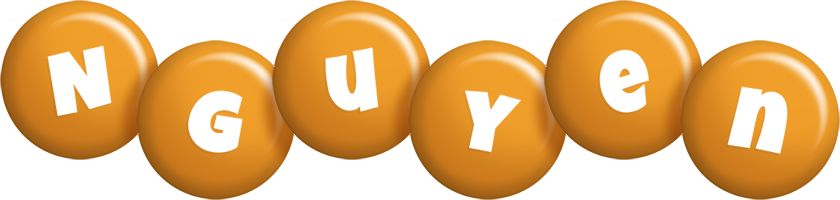 Nguyen candy-orange logo