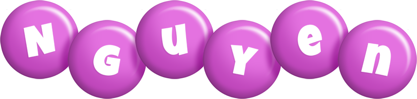 Nguyen candy-purple logo