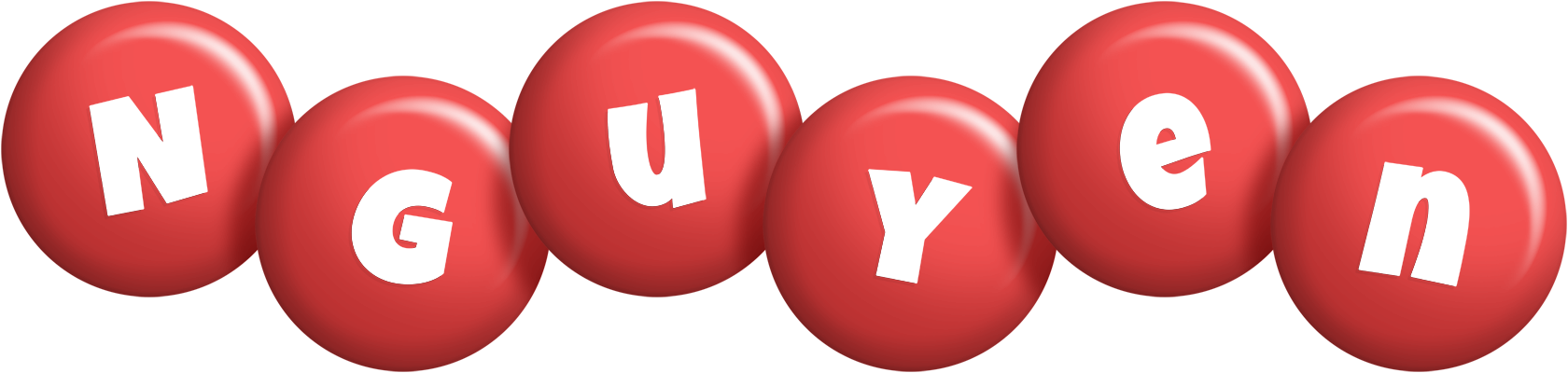 Nguyen candy-red logo