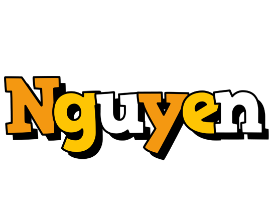 Nguyen cartoon logo