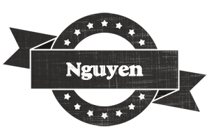 Nguyen grunge logo