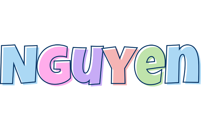 Nguyen pastel logo