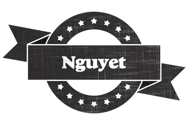 Nguyet grunge logo