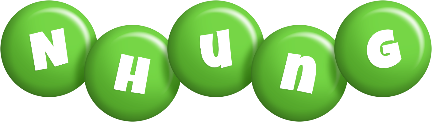 Nhung candy-green logo