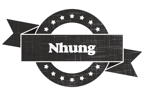 Nhung grunge logo