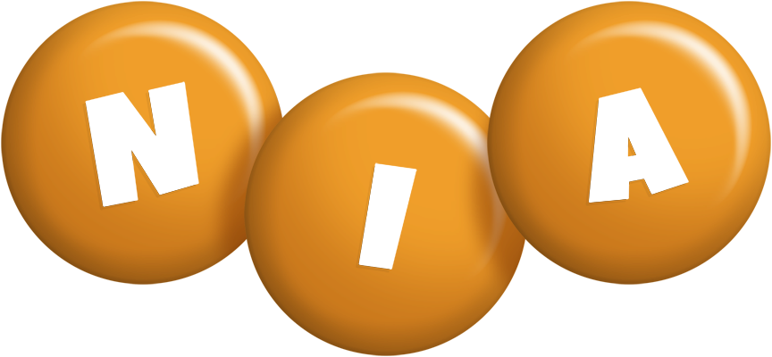 Nia candy-orange logo