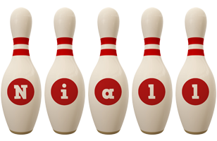 Niall bowling-pin logo